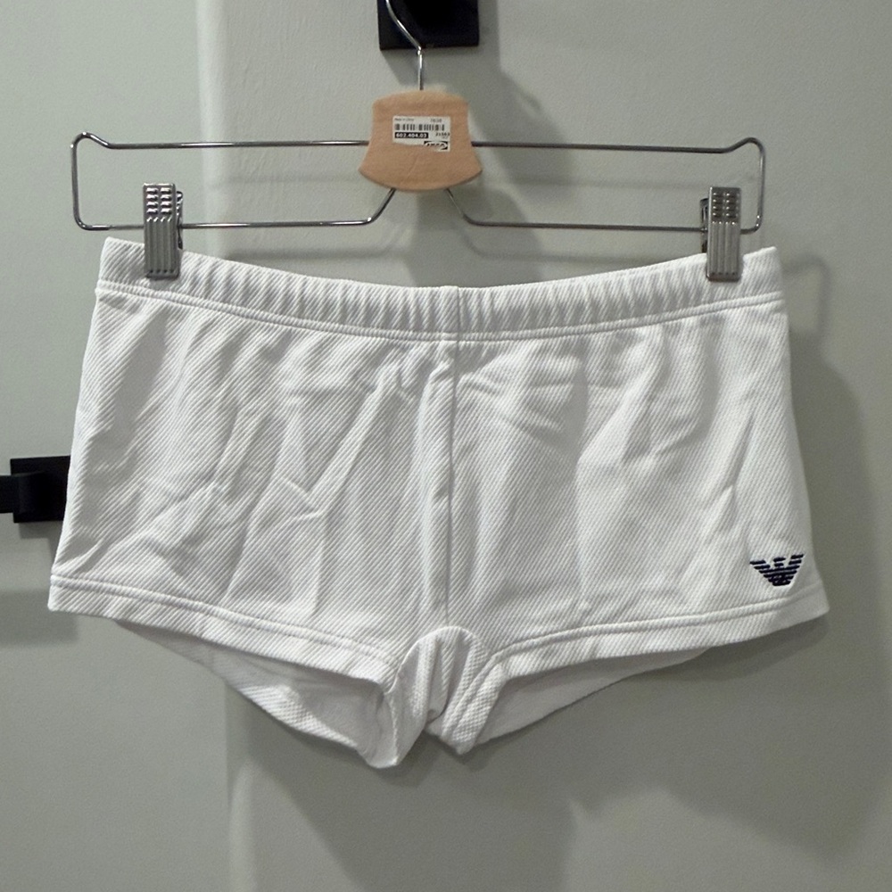 Emporio Armani white‎ swim trunks